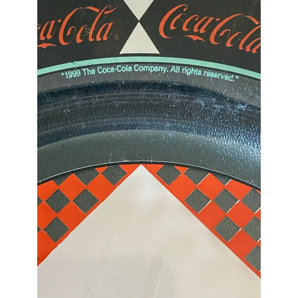 Vintage Arcoroc France Coca-Cola Glass Luncheon Plates Set of 4 9.5